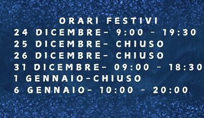 Orari festivi Natale 2024